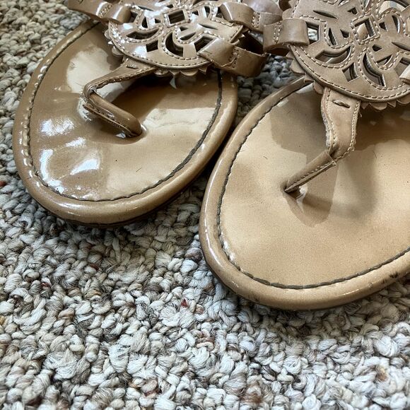 Circus by Sam Edelman Canyon Thong Sandal Size 9.5 Tan Medallion Flat Beige - Picture 5 of 7